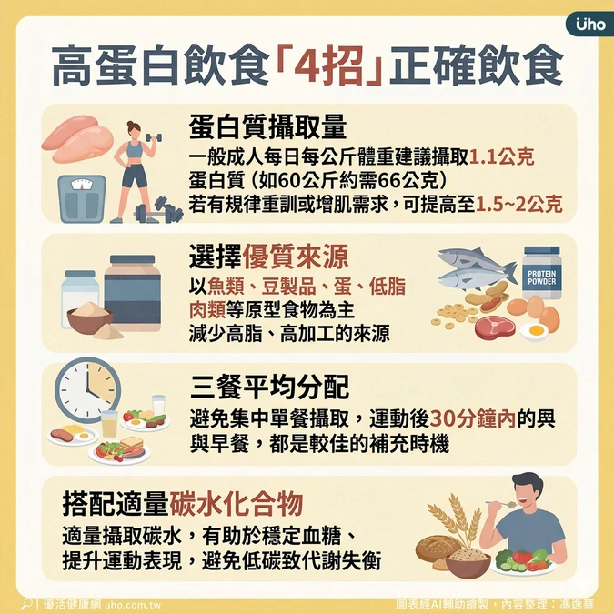 高蛋白飲食4招正確吃