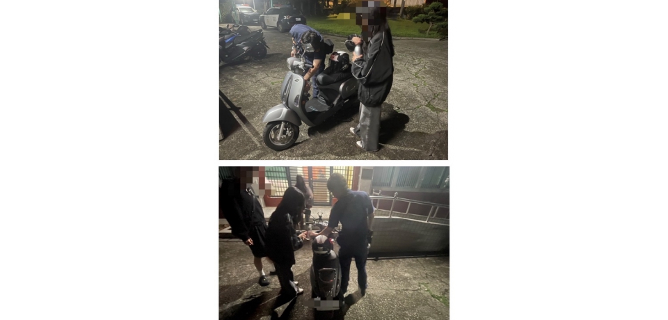 華山賞螢機車沒油 雲林縣斗南警分局樟湖派出所協助買油解困