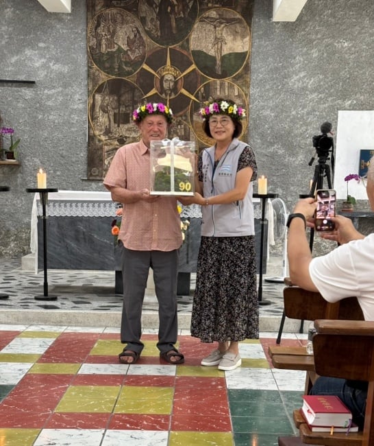 ▲歐修士祝壽活動。