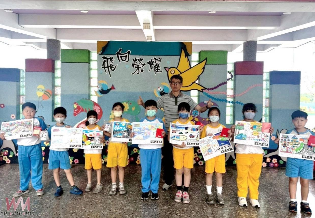 城市新體驗 安全遊台中 交通局攜手學童彩繪 為校園交安宣導加分 - https://www.watchmedia01.com