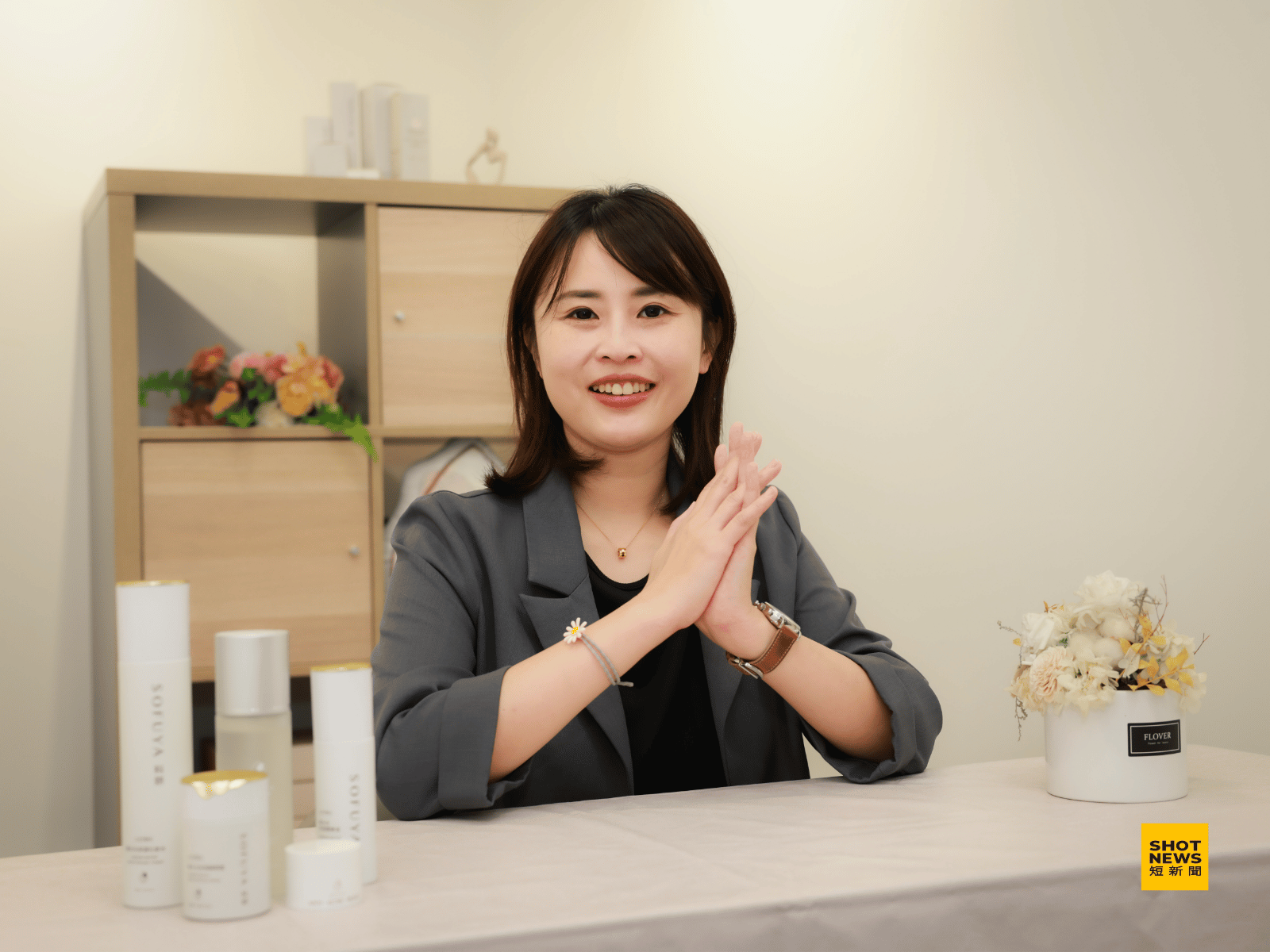 蘇巧藍說,想做「平台」,輔導美容師當老闆。(劉祐龍攝影)