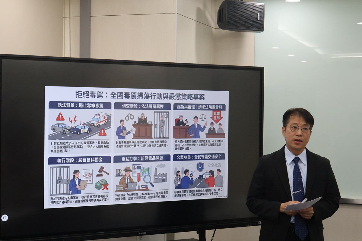 毒駕致死案件頻傳   彰化檢警聯手宣示打擊毒駕犯罪之決心