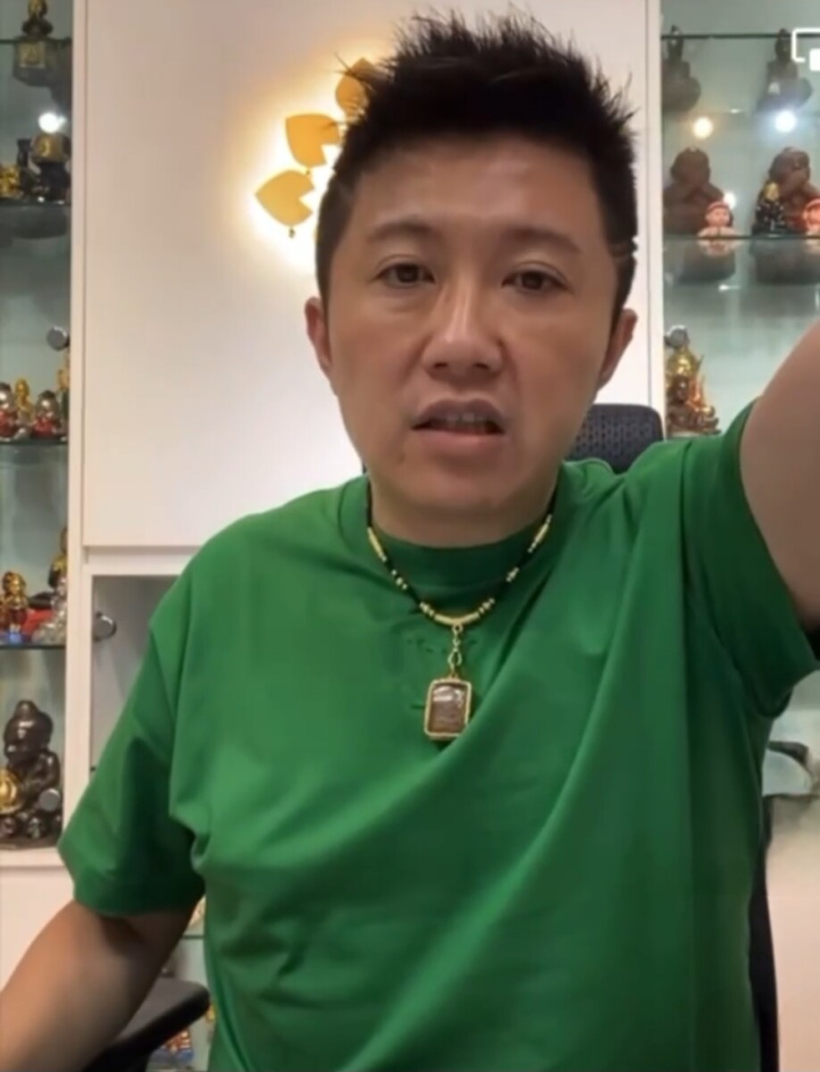 去年11月賓賓哥在台中校園直播，並遭校方報案提告竊取感謝狀，台中地檢署檢察官最終以「罪嫌不足」為由，對賓賓哥作出不起訴處分。(影像自LINE抖音新聞網站)。