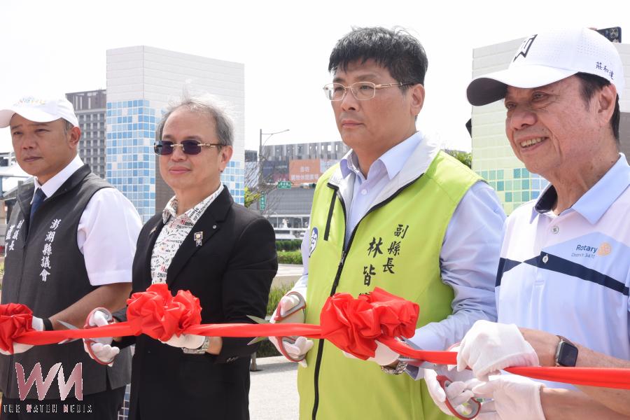 象徵和平與希望 國際扶輪和平意象公共藝術品於第三漁港國際廣場揭碑 - https://www.watchmedia01.com