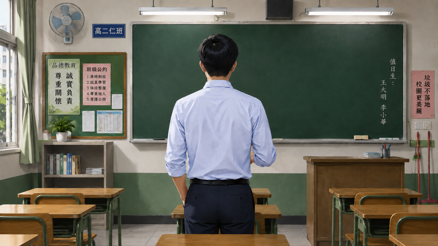 ▲高雄資深教師墜樓亡!工會爆「怪獸家長+失控學生」壓垮老師(示意圖/AI製圖)