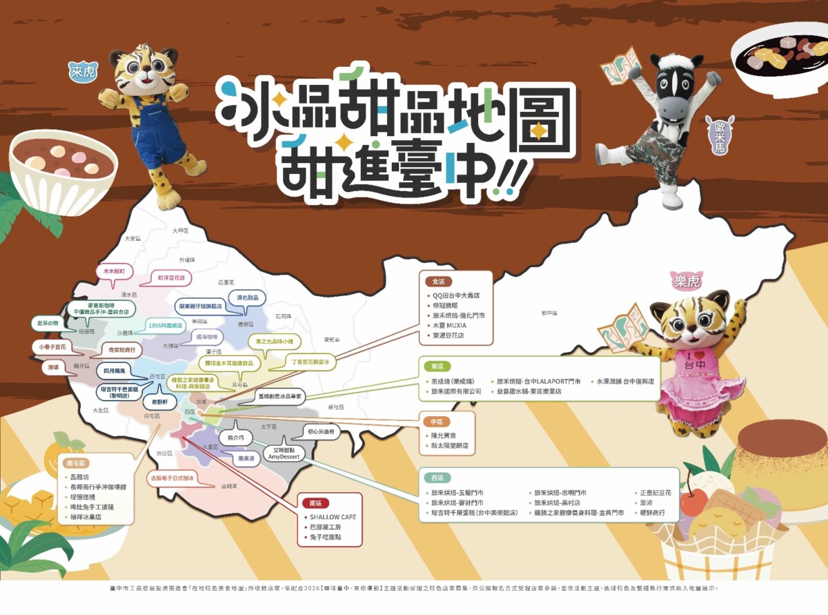 ▲工策會透過數位工具整合商圈、店家與消費者，推出「冰品甜品地圖」。(圖/記者顏淑娟翻攝)