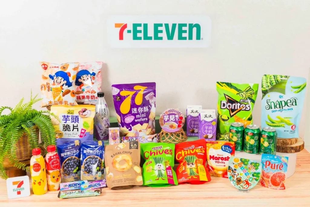 7-ELEVEN自5月27日起主題專案架引進逾50款話題商品,可吃到在地以及日韓泰限定零食飲品