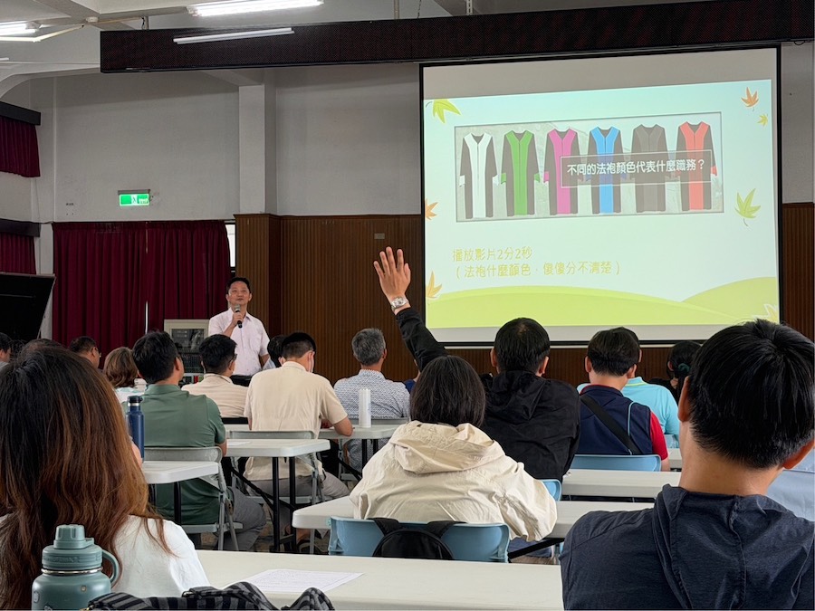 台水五區處實施「採購專業職業倫理暨職安法紀廉政宣導」講習，強化同仁及承攬廠商廉能法治觀念。（圖/台水五區處提供）