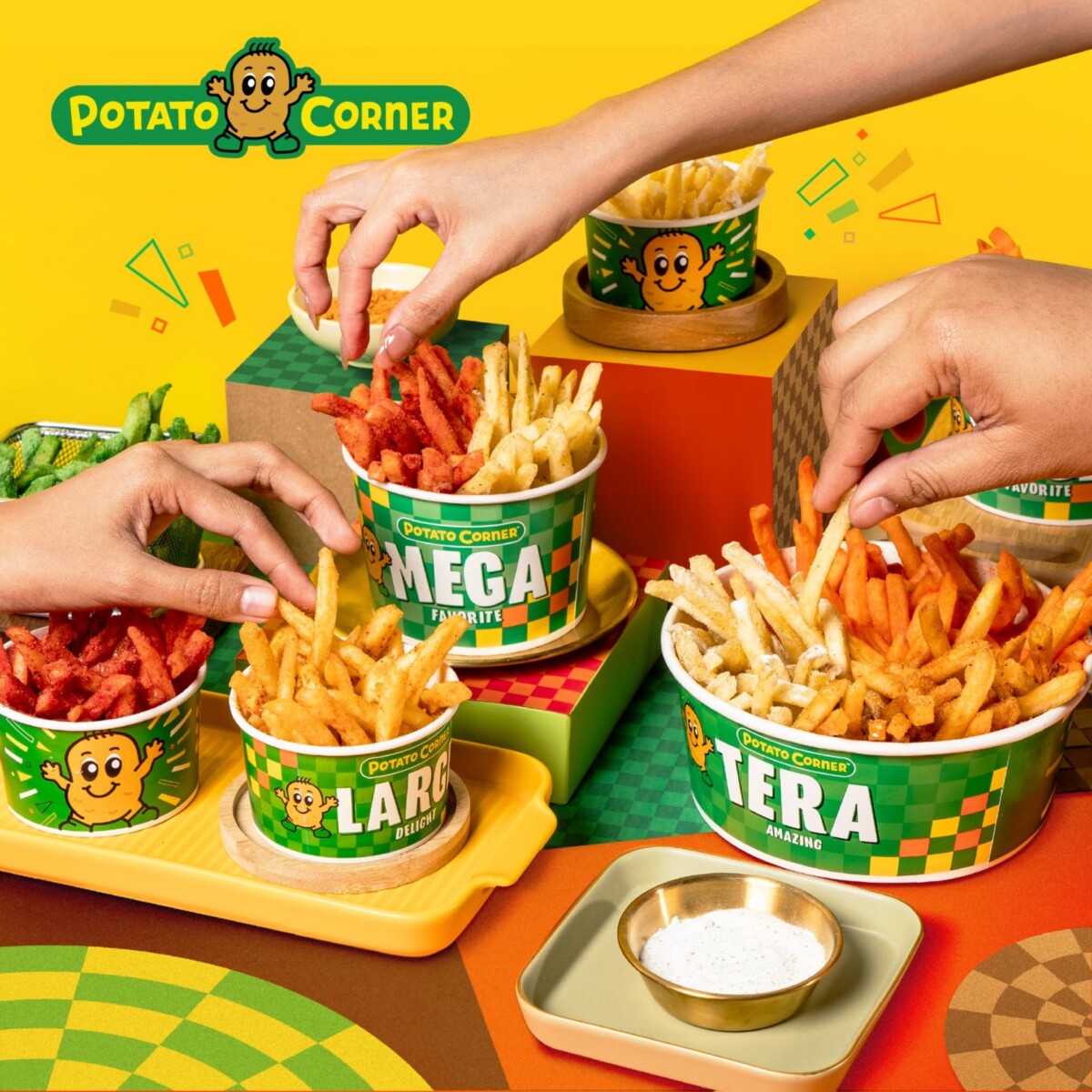 ▲來自菲律賓被譽為薯條界天花板的「Potato Corner」將於5.29在7F與大家見面,開幕期間消費。(圖/高雄夢時代提供)