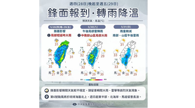 鋒面來襲!北東防短延時大雨 薔蜜颱風動向曝