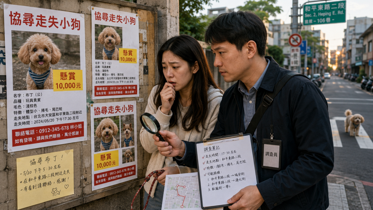 毛孩走失掀高額賞金潮,台灣偵探職業總會曝協尋寵物案件增3成 132453