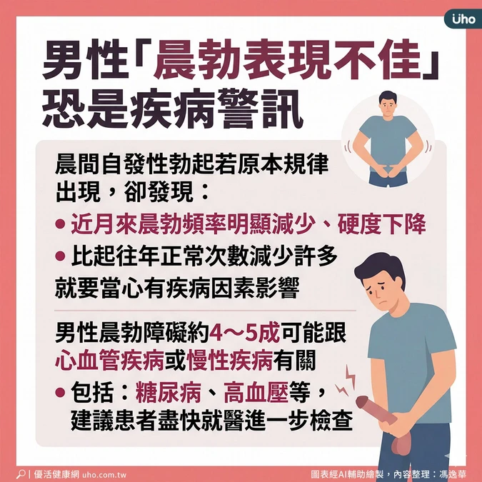 晨勃障礙恐和心血管、慢性病有關