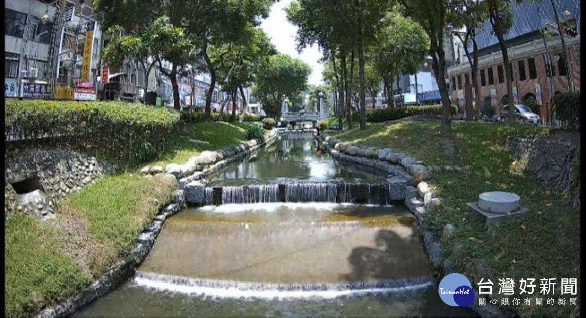 綠川河道環境維持良好，市府持續透過河川治理、水質改善及景觀維護工作