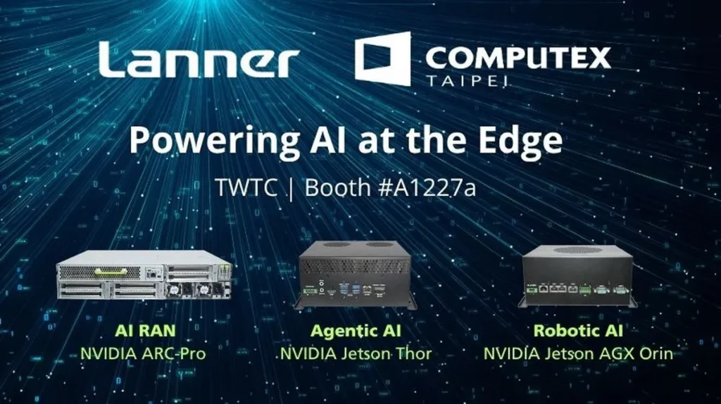 多款基於 NVIDIA 架構的邊緣 AI 伺服器、工業級 AI 工作站與嵌入式 AI 平台,展現物理 AI(Physical AI)、自主代理 AI(Agentic AI)與人工智慧無線存取網路(AI-RAN)的實務部署。