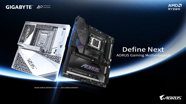 技嘉於 COMPUTEX 2026 發表 40 週年限定 X870E 與 X870 AORUS INFINITY 系列主機板