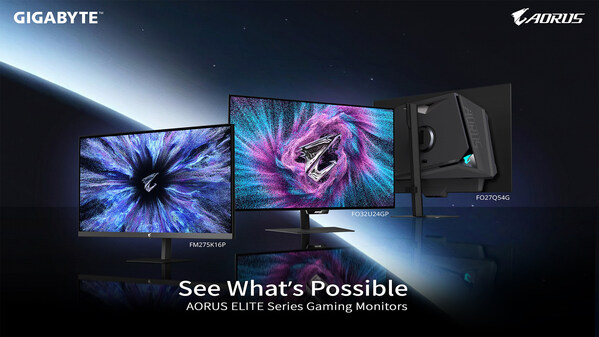 技嘉推出全新 AORUS ELITE 系列電競螢幕,以 5K Mini LED 與新一代 Tandem OLED 拓展高階電競顯示體驗