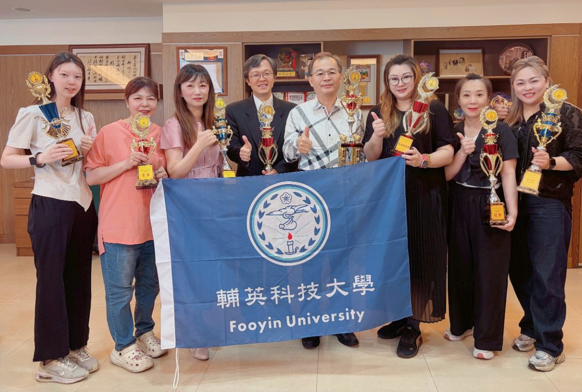 ▲輔英科大健美系師生勇奪八金、二銀、一銅牌及十六項優勝。