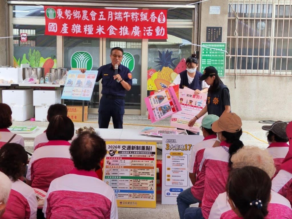 創意米食料理活動臺西分局藉由創意米食料理活動，向民眾宣導將全面高強度取締「酒後駕車」與「施用毒品後駕車」／台西警分局提供