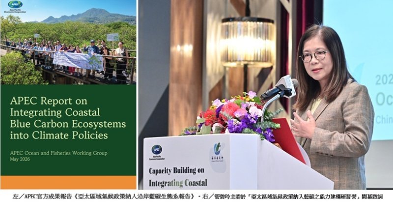 APEC首本藍碳報告來自台灣！管碧玲：確立台灣海洋專業話語權