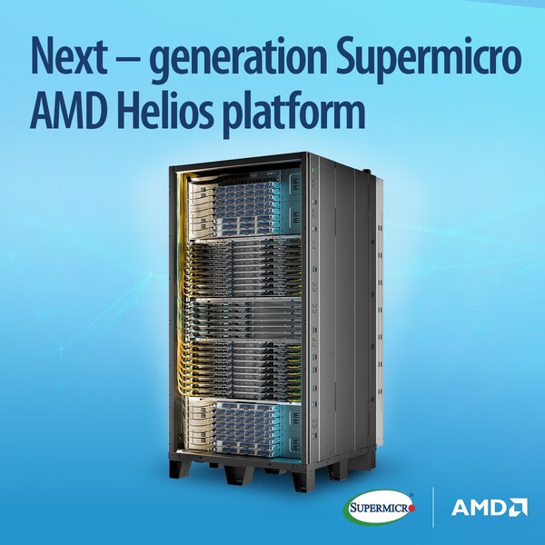 Supermicro 憑藉 AMD Helios 平台,擴展其機架級 AI 領導優勢,加速部署及營運效率