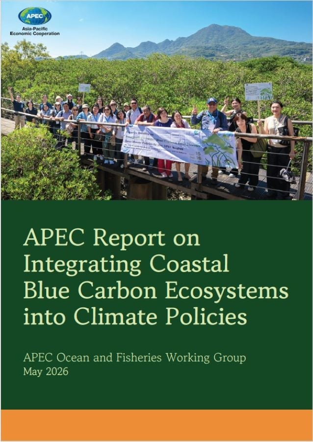▲APEC官方成果報告《亞太區域氣候政策納入沿岸藍碳生態系報告》。