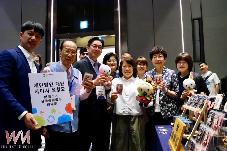 勇媽黃敏惠市長帶領「嘉義隊」到韓國拚國際觀光客來嘉旅遊,已吸引韓國旅遊業界高度關注。(圖/嘉義市政府提供)
