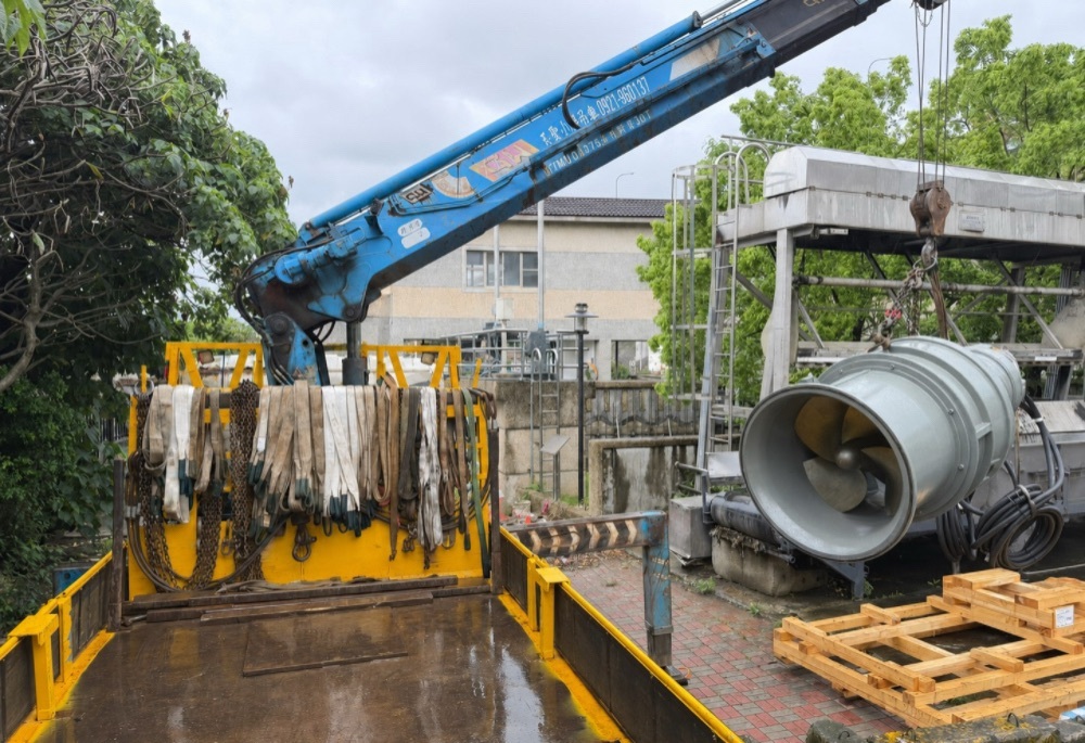 中港東抽水站機組更新 新北水利局:降低五股泰山新莊積淹水風險 215 248260603a05