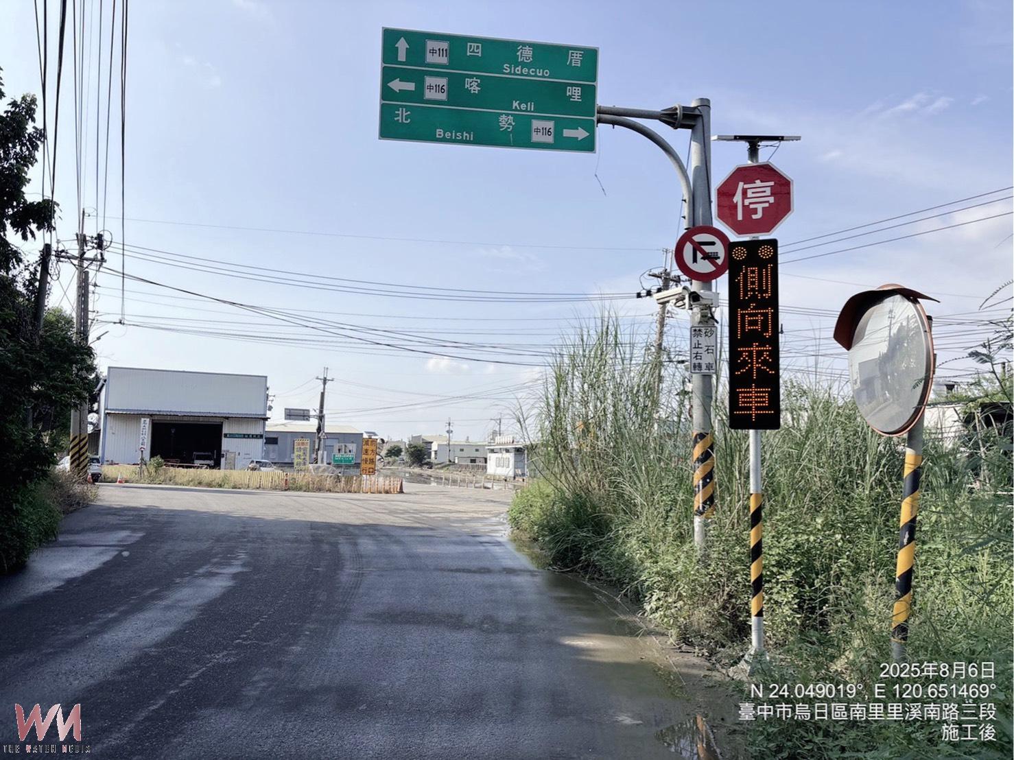 無號誌路口的千里眼　台中市交通局推動智慧路標 事故降幅達36%