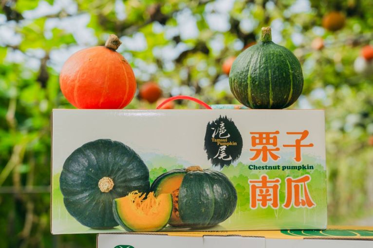 全國最多南瓜加工品農會再創新 淡水新品餅乾搶攻健康商機 16 《圖說》淡水農會超市推出栗子南瓜禮盒早鳥預訂優惠活動。〈農業局提供〉
