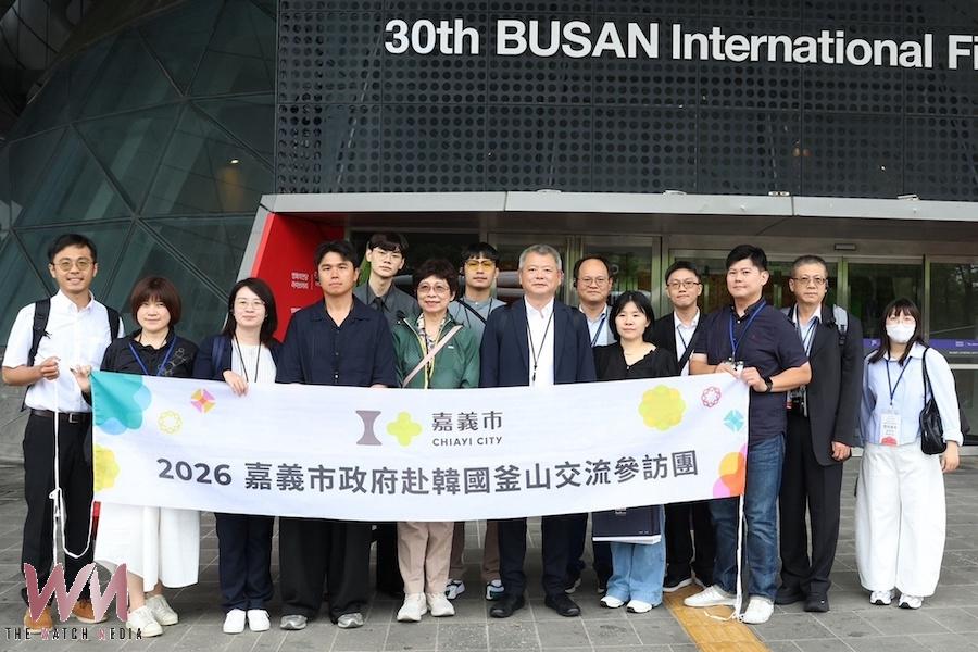 嘉義林瑞彥副市長率團到亞洲重要影視文化地標-韓國「釜山電影殿堂(Busan Cinema Center)」參訪。(圖/嘉義市政府提供)