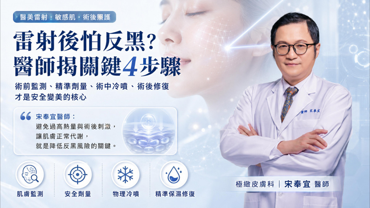 在敏感肌盛行的現代，術前的膚況評估與術後修護，才是決定雷射成效與降低反黑風險的核心。