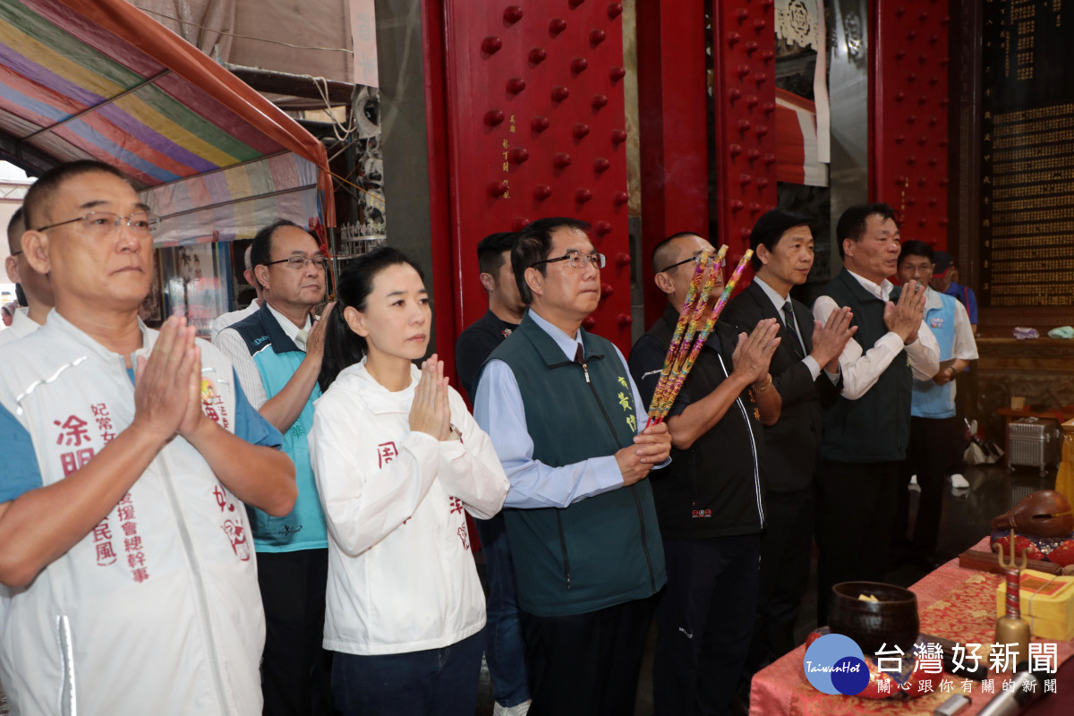 黃市長祈求媽祖庇佑賽事圓滿完成
