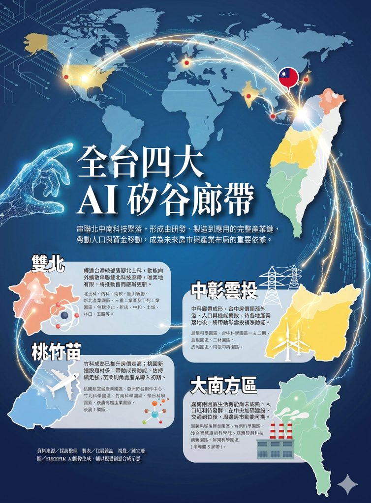 521 封面故事COVERSTORY 全台四大AI矽谷廊帶