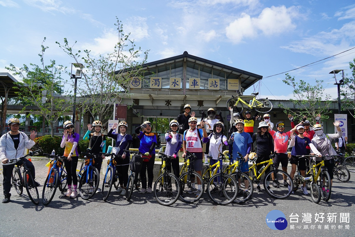 響應世界自行車日 參山處車友齊聚二水鐵道騎旅慢遊