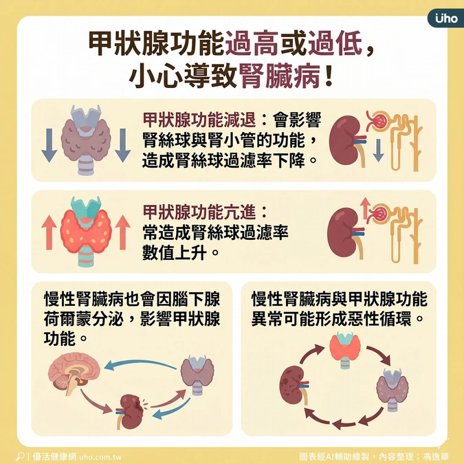 腎功能與甲狀腺功能的關聯