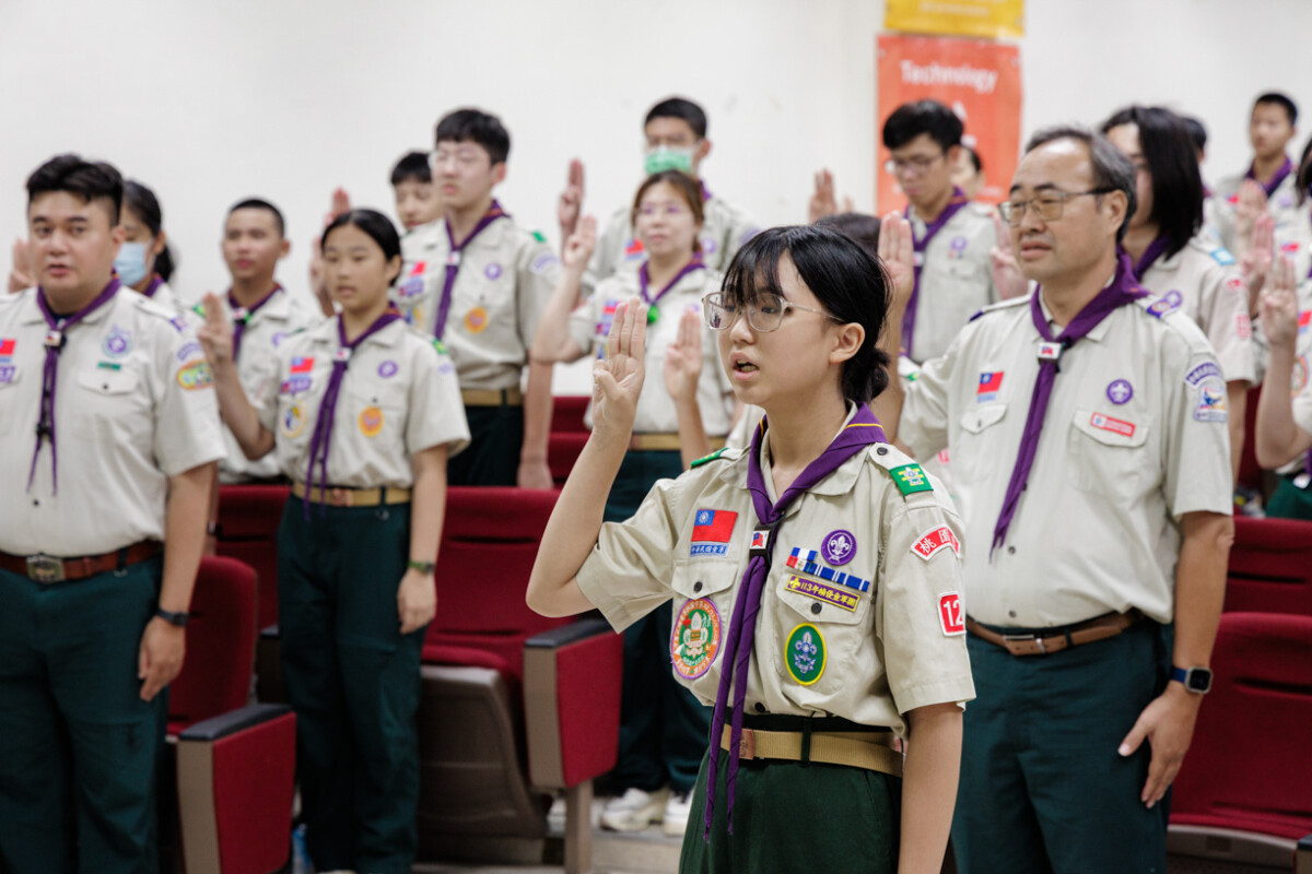▲重溫諾言。（圖/中華民國童軍總會提供）