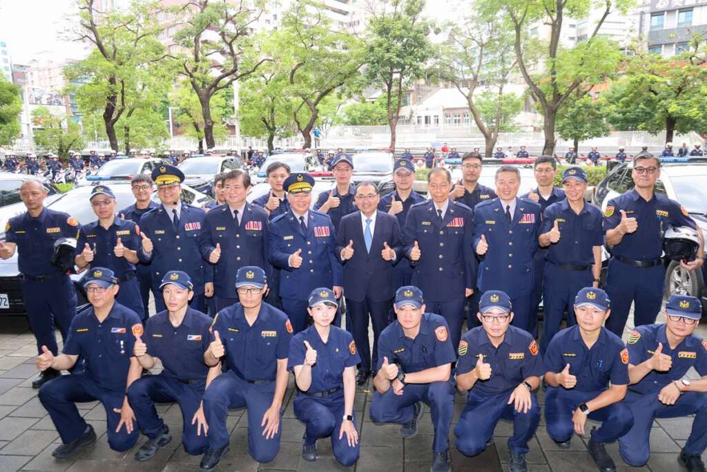 ▲侯友宜叮囑警察保護自身安全,才能守護新北治安。