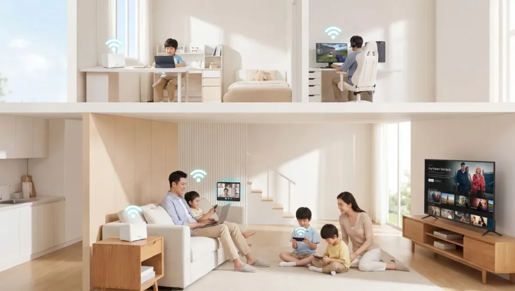 Wi-Fi 7 Halo 系列提供穩定、高品質的網路連線,讓大家庭不再受到空間限制,輕鬆擁有高速網路。