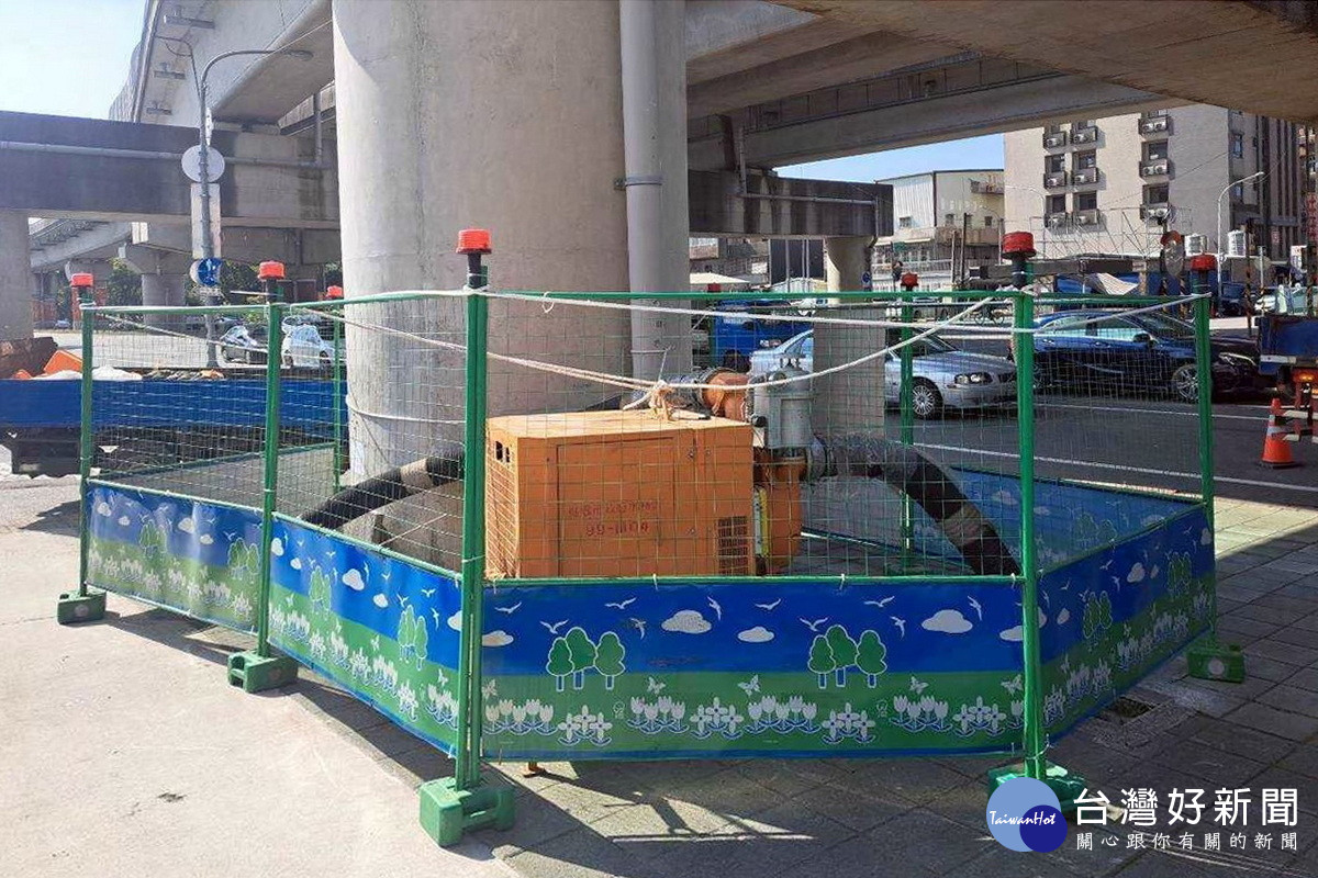 颱風季將至，桃市水務局針對全市易淹水點處已預佈抽水機。