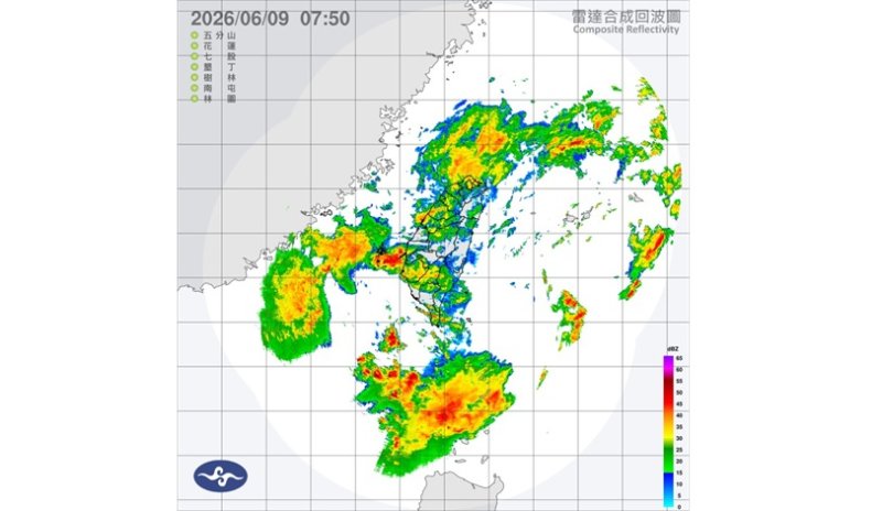 最猛烈雨彈週二襲全台！中南部山區下到紫白