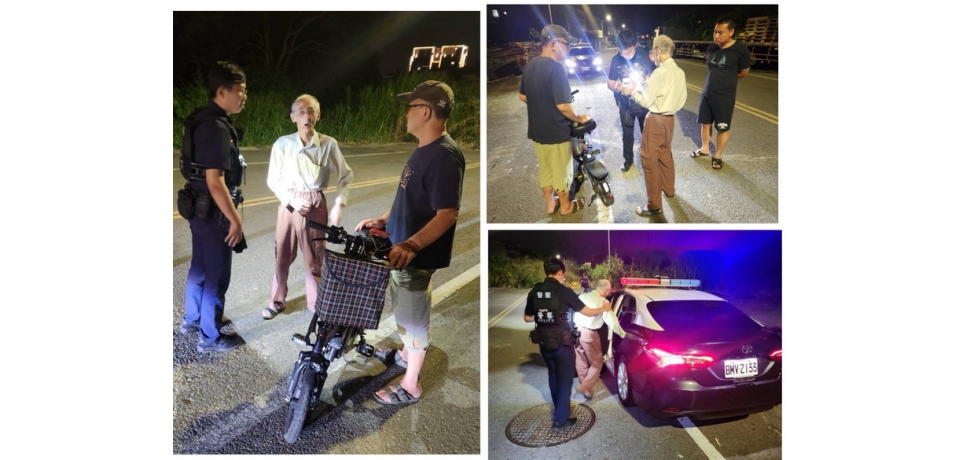 老翁走失 斗南警迅速尋獲助返家