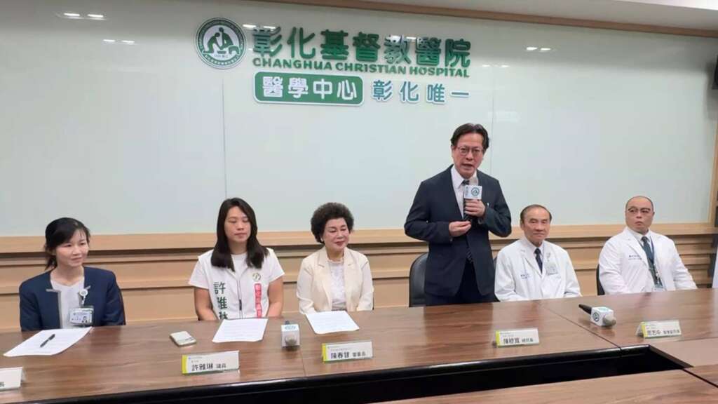 ▲彰基總院長陳穆寬教授表示，解決護理荒責無旁貸，此次攜手企業共同培育永續護理人才。（圖／記者林明佑攝）