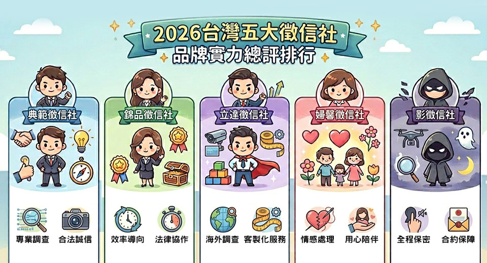 2026台灣五大徵信社完整評析:從歷史亂象到產業轉型,這五家憑什麼脫穎而出? 8585878 1