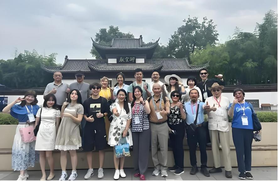 ▲台灣中華僑聯總會應邀到江西景德鎮參訪。