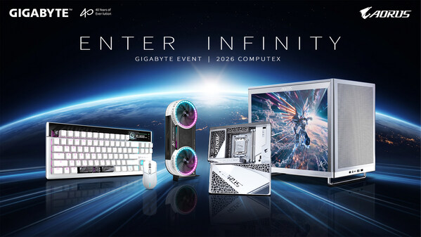 技嘉「ENTER INFINITY」發表會登場,揭曉 COMPUTEX 2026 新品陣容