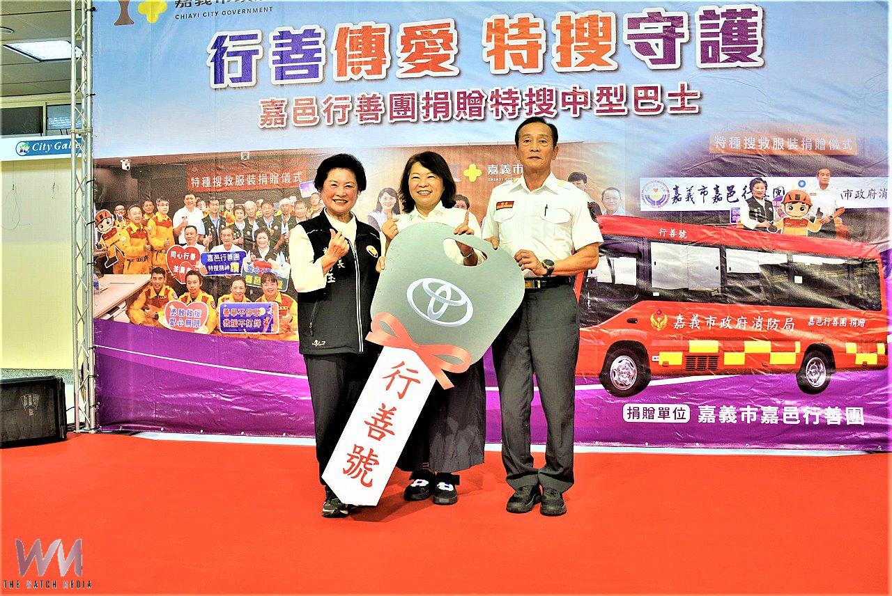 提升嘉市特搜跨區救災能量 嘉邑行善團捐21人座中巴 - https://www.watchmedia01.com