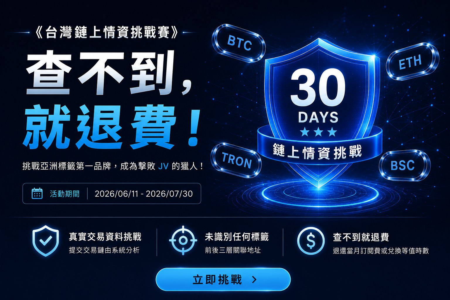 「查不到就退費!」JV (Jcard Verify) 推出台灣首次鏈上情資公開驗證挑戰