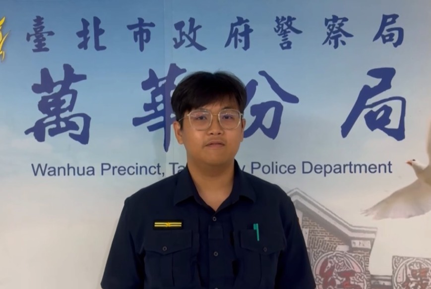 西門町派出所副所長陳祈佑案情說明。(圖/記者 趙靜姸翻攝)