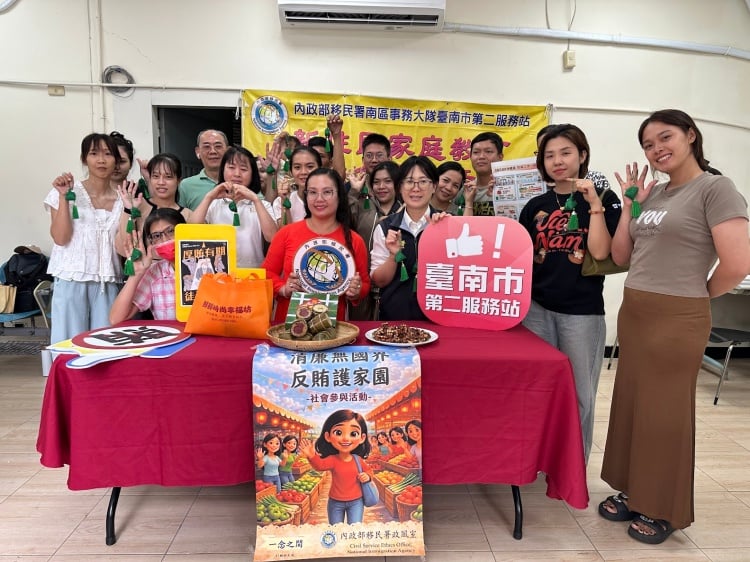 ▲移民署家庭教育講座陪伴新住民在臺安心適應。