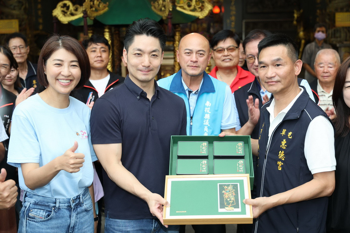蔣市長將向臺北市民推薦南投優質米。（縣府提供）